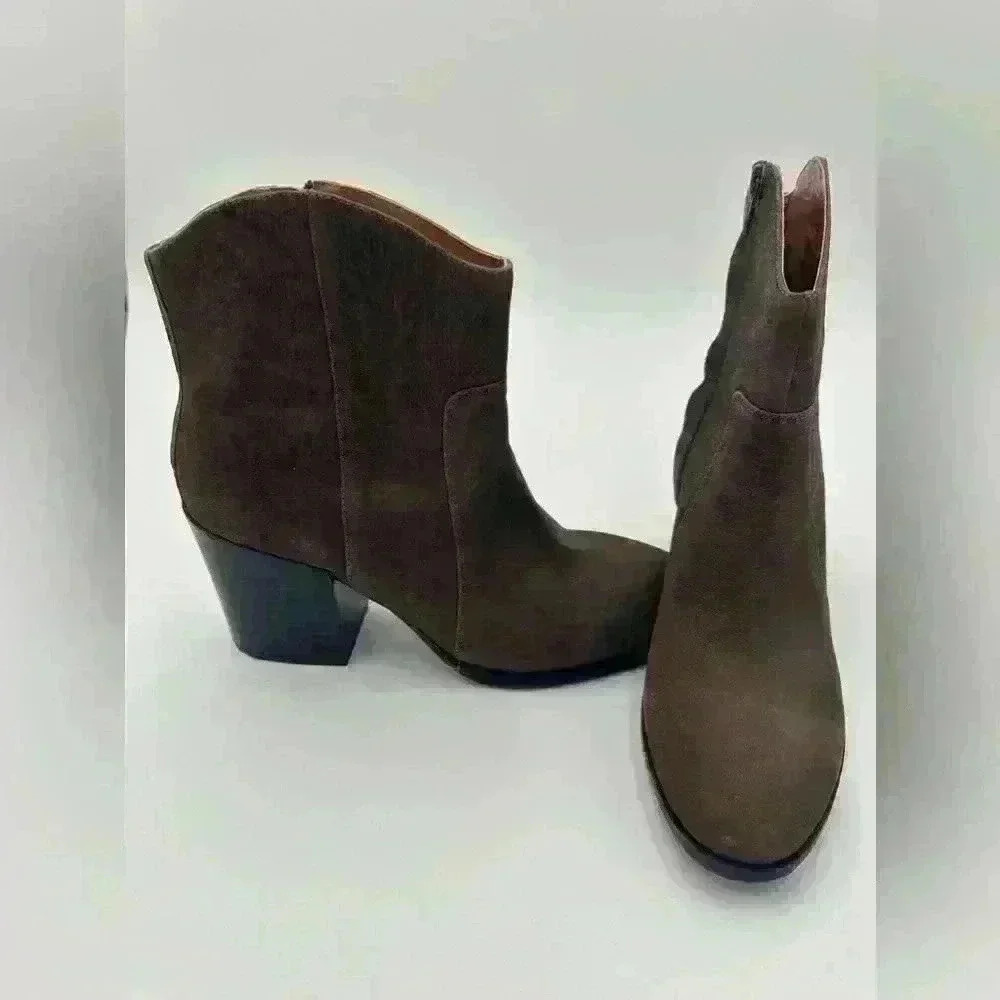 Brown Leather Ankle Boots